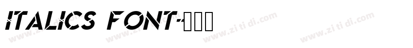 Italics font字体转换